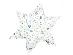 Cam Cam star pillow pressed leaves blue